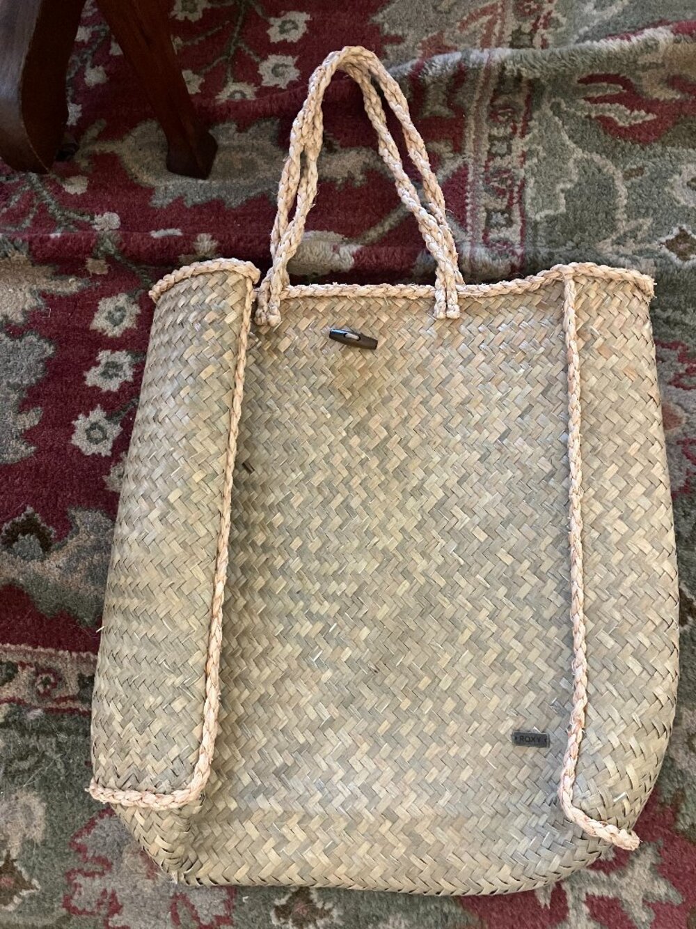 Roxy Woven Straw Beach Bag / Tote